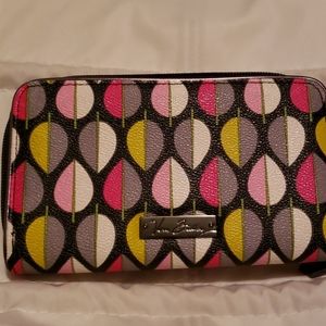 EUC Vinyl Accordian Wallet-Moon Drops print